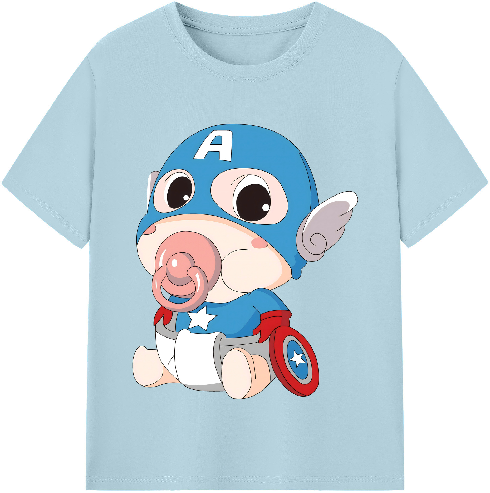 （画像用） アベンジャーズ The Avengers 綿100％半袖Tシャツ（フロントプリント）